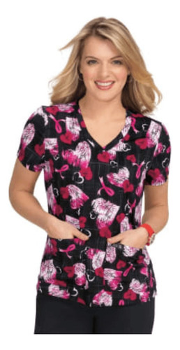 Polera Clínica Estampada Mujer 384prm-fwh Koi