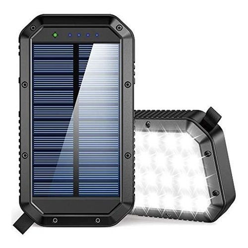 Cargador Solar Emergencia Portatil 36 Luz Led 3 Panel