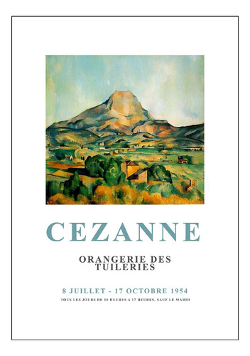 Paul Cezanne Mont Sainte Victoire Impresión 48x33 Cm