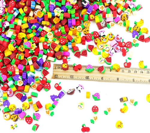 Pralb 1000 Gomas De Borrar, Colección De Frutas, Vegetales A
