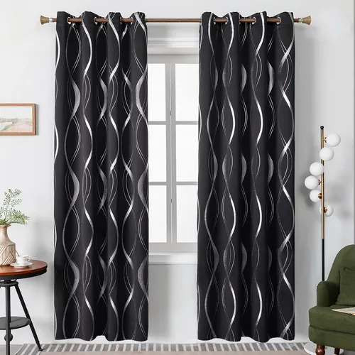 comprar Cortinas Blackout Para Ventana 280x214cm Con Línea Ondulada