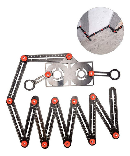 Multifunctional Folding Ruler With 12-fold Positioning .
