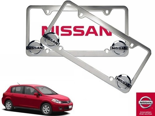 Par Porta Placas Nissan Tiida Hb 1.6 2012 Original