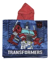 Comprar Bata Poncho Infantil Transformers 100% Algodón 70 X 56 Cm