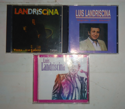 Lote De 3 Cds De Humor De Luis Landriscina  Como Nuevos