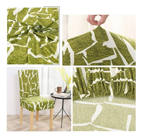 Funda Para Cubrir Silla Con Diseño Elegante Verde Color Verde Musgo