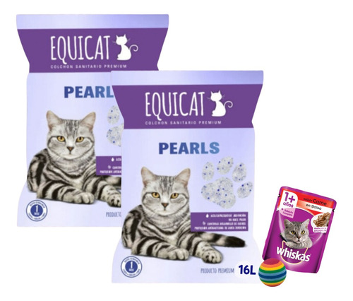 Sanitario Equicat Silica Gel Pearls 32 Lts