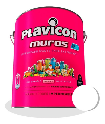 Muros Y Frentes Xp Impermeabilizante 5 Kg. Plavicon - Iacono