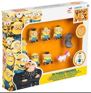 Borracha Meu Malvado Favorito 3d Puzzle Erasers Quebracabeça