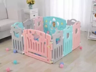 Corral Pvc Bebes Niños Juego Corral O Cerco Puertas