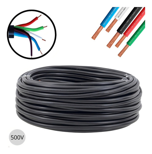 Cable eléctrico de 5x2,5 mm para sistemas de irrigación y señalización