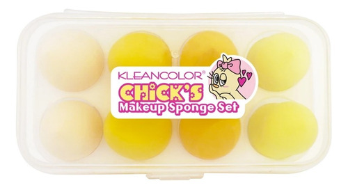 Set De 8 Esponjas De Maquillaje Chick's Kleancolor