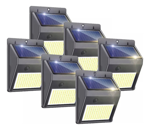 Pack X6 Lampara Foco Exterior Solar Led A Batería - Unilux