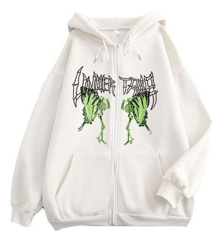 Xsx Sudadera Con Capucha Harajuku Y2k De Skull Butterfly Str