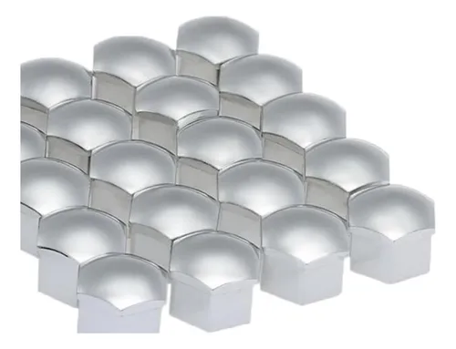 New 2 X 20pcs Universal 17mm Cubiertas De Cromo Cromo Cromo