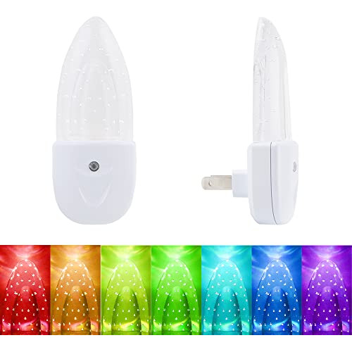 Greenic Luz Nocturna Led Multicolor, Paquete De 4 Patrones D