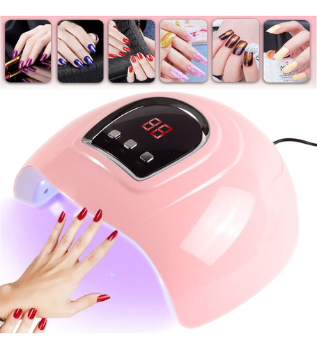 Lámpara De Uñas Led Uv De 54 W, Máquina De Fototerapia, Temp