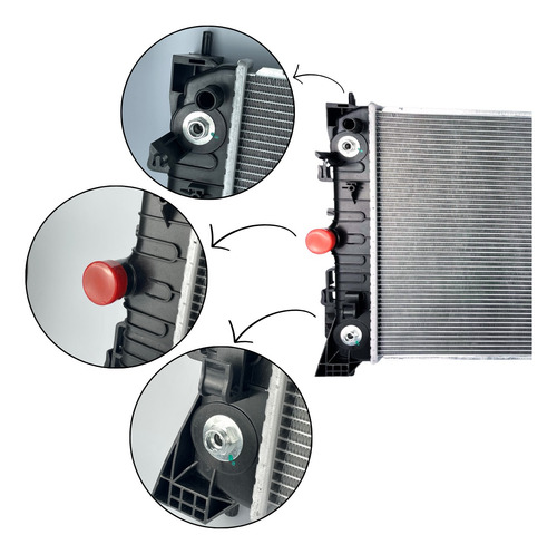 Radiador Magneti Marelli Onix Prisma 2018 2020 2022