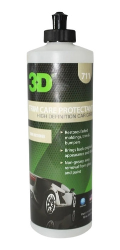 3d Trim Care Protectant Restaura Plásticos Y Molduras 16 Oz