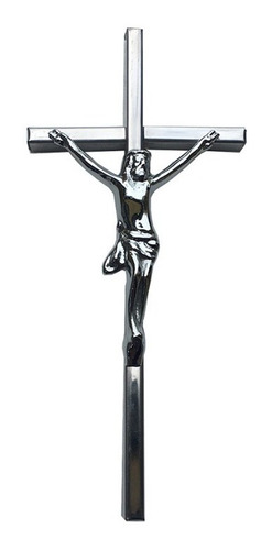 Cruz Con Cristo Para Cementerio, 25cm. Crucifijo Para Nicho.