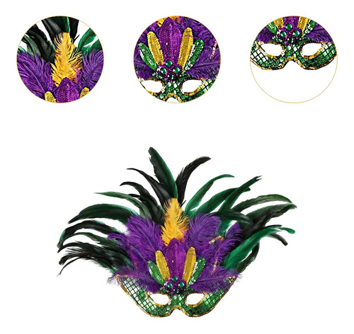 Máscara De Mascarada Para Mujer Y Hombre, Elegante Máscara