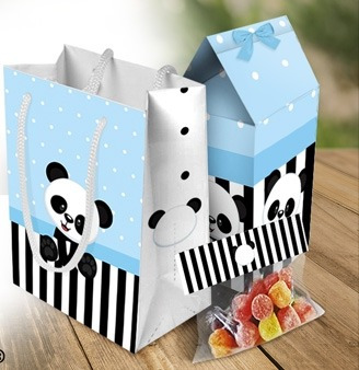 Kit Imprimible Panda Para Niños. Invitacion Virtual. Candy