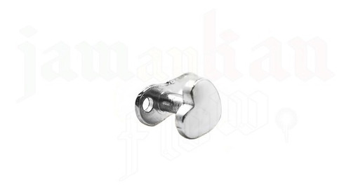 Piercing Microdermal Corazon Titanio Silver Joyeria Corporal