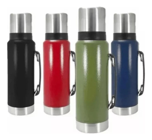 Termo Pico Cebador Doble Capa Acero 1 L Vacum Flask 