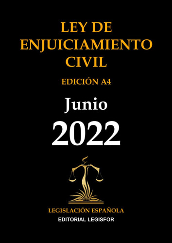 Libro: Ley De Enjuiciamiento Civil. Edición A4 (spanish
