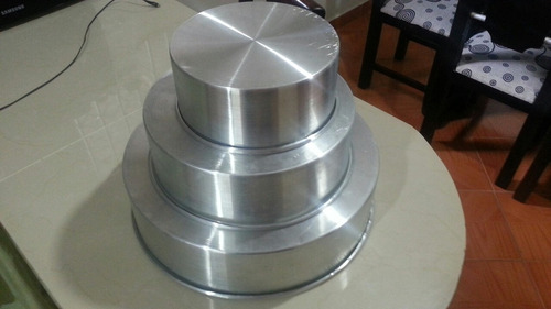 Moldes De 3 Set Para Torta O Quesillo En Aluminio
