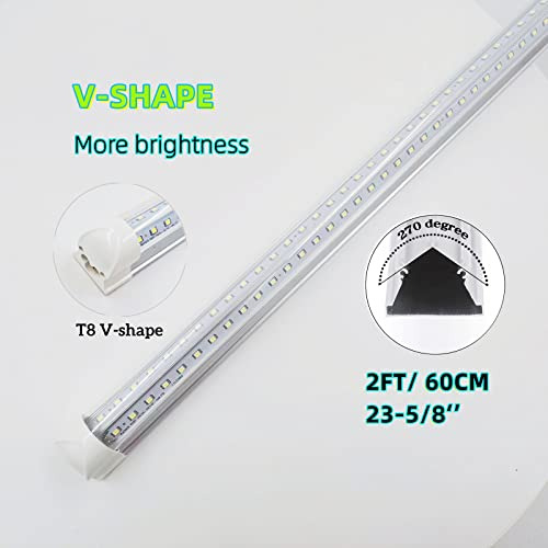 Tubo De Led Integrado Forma De T8, 20 W, 2 Pies, 2600 L...