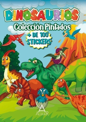 Coleccion Pintados Dinosaurios Con Stickers - Almar