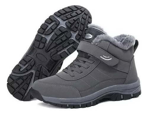Botas De Nieve Cálidas De Forro Polar Impermeables Hombre