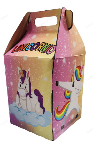 Cajitas Sorpresa De Cumpleaños Pack X 6 - Unicornio 