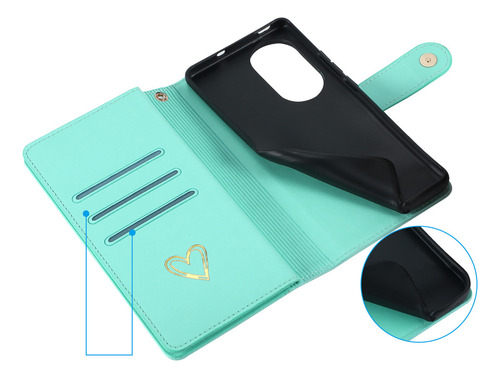 *. Cartões Com Zíper Solt Wallet, Bolsa De Couro, Capa Fofa