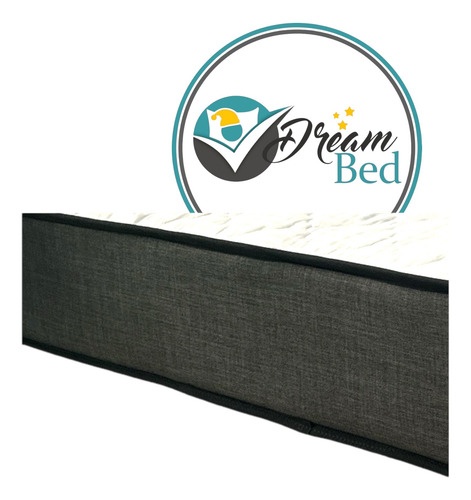 Colchon 2 Plazas Dreambed Resorte Y Espuma Semi.ortopedico