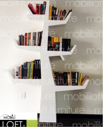 Librero Minimalista Modelo  Filiali Blanco 