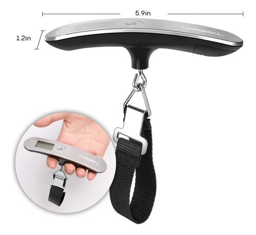 Báscula De Equipaje Digital Luxebell 50 Kg/110 Libras Platea