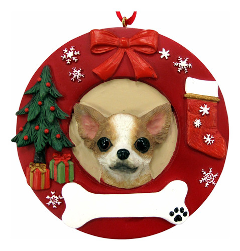 E&s Pets Tan Chihuahua - Adorno De Navidad Personalizado
