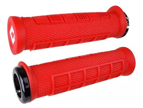 Manopla Odi Bike Elite Pro Lock-on (130mm) - Vermelho