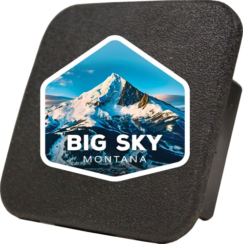 Big Sky Montana Mountain Design Souvenir Cubierta Enganche