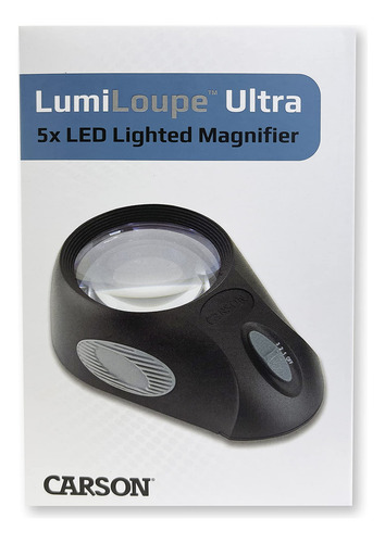 Lupa Con Luz Led 5x Ajustes De Brillo Carson Lumiloupe