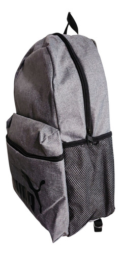 Mochila Puma Phase Backpack Unisex Gris/negro (09117601) Gris Liso