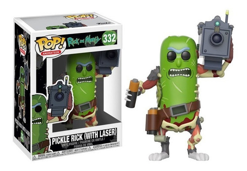 Funko Pop Pickle Rick With Laser Rick And Morty