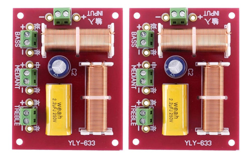 X2 Divisor Frecuencia Crossover Yly-633 Pasivo 200w 3 Vias 