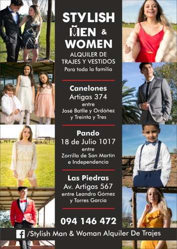 Imagen 10 de 10 de Alquiler De Trajes Y Vestidos; Para Hombres, Mujeres Y Niños
