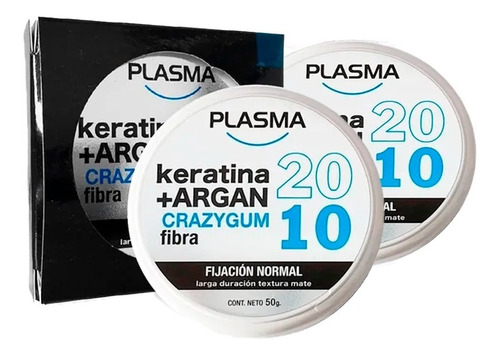 Cera Barberia Crazygum Plasma 50g (fijación Del Cabello) X2u