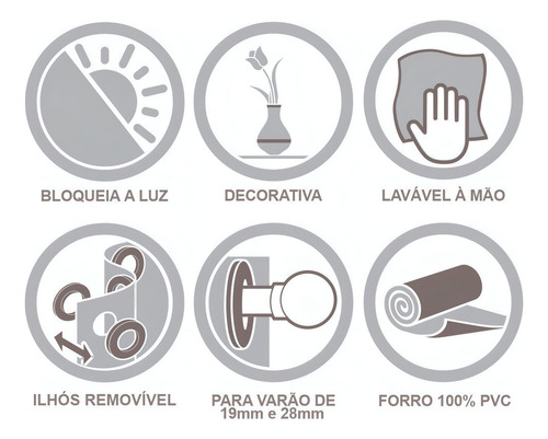 Cortina Corta Luz Blackout Com Voil 2,00 X 1,40 - Eddi Casa Cor Pink