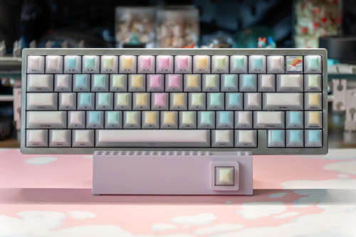 Womier Rainbow Jello 126-key Cherry Silicone+pc Keycap Set
