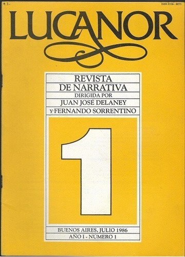 Rev. Literaria/narrativa  Lucanor N° 1_año 1986: Ver Sumario